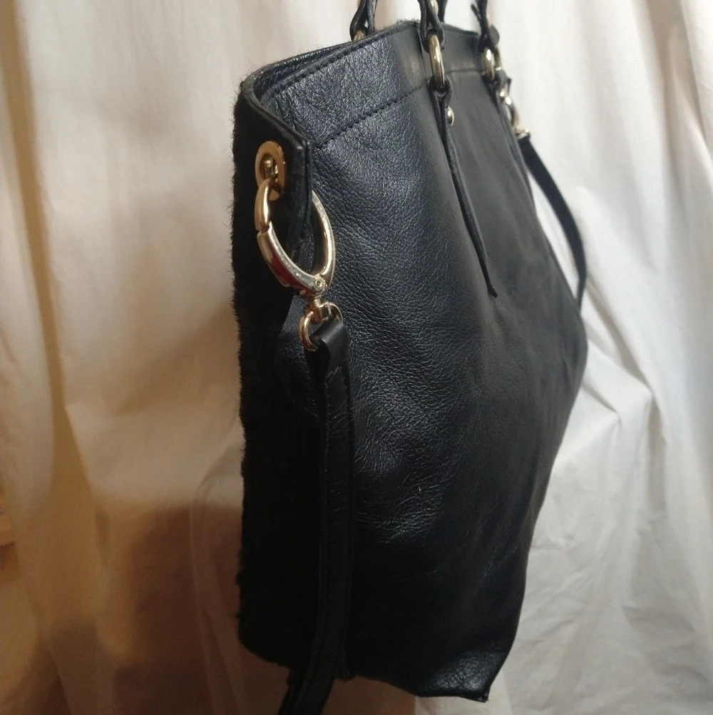 PULICATI Calve Hair/Leather Satchel NWOT 😍 - Picture 4 of 11